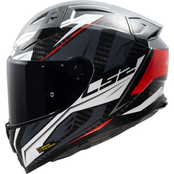 CASCO VECTOR II  FF811 SAVAGE WHITE CARBONO