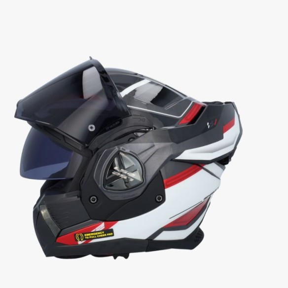 CASCO MODULAR ADVANT X SPECTRUM ROJO