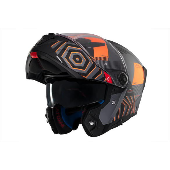 CASCO MODULAR MT HELMETS ATOM 2 SV ESTRANGE NARANJA