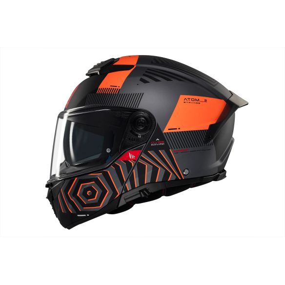 CASCO MODULAR MT HELMETS ATOM 2 SV ESTRANGE NARANJA