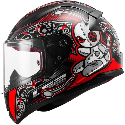 CASCO INFANTIL LS2 RAPID VOODOO ROJO
