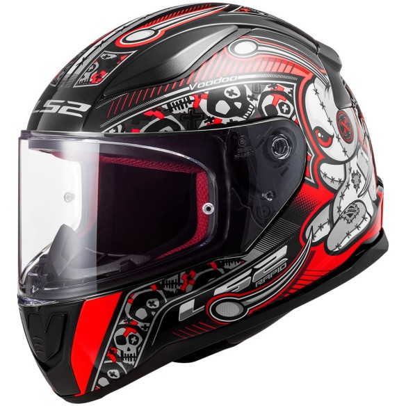 CASCO INFANTIL LS2 RAPID VOODOO ROJO