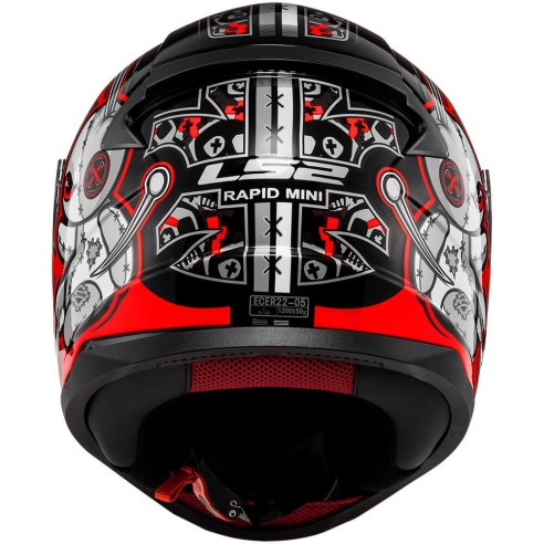 CASCO INFANTIL LS2 RAPID VOODOO ROJO