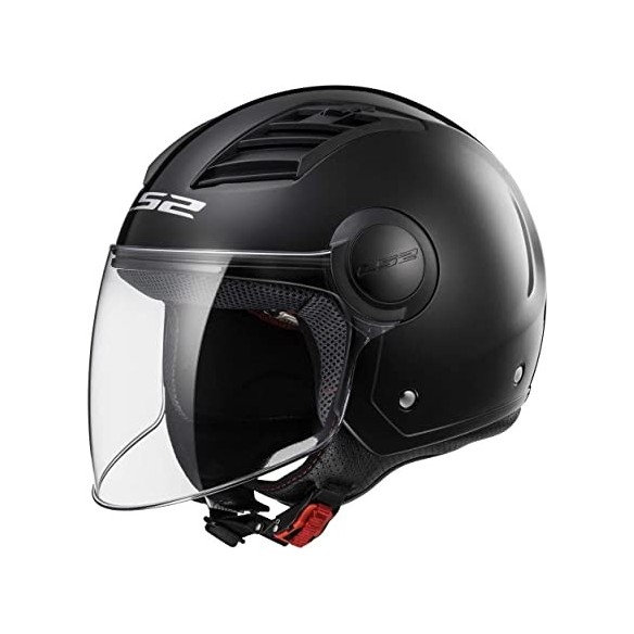 CASCO JET LS2 AIRFLOW II NEGRO BRILLO