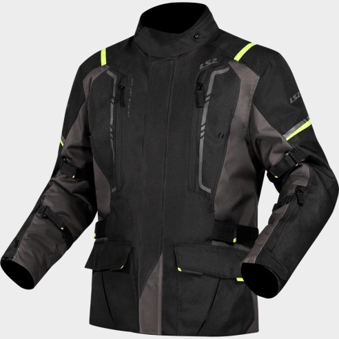 CHAQUETA INVIERNO LS2 NARVIK NEGRO FLUOR