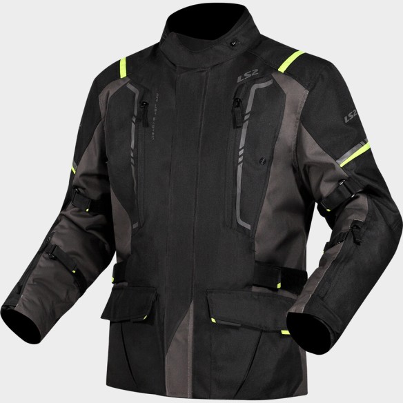 CHAQUETA INVIERNO LS2 NARVIK NEGRO FLUOR