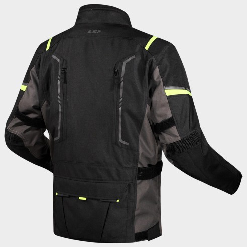 CHAQUETA INVIERNO LS2 NARVIK NEGRO FLUOR