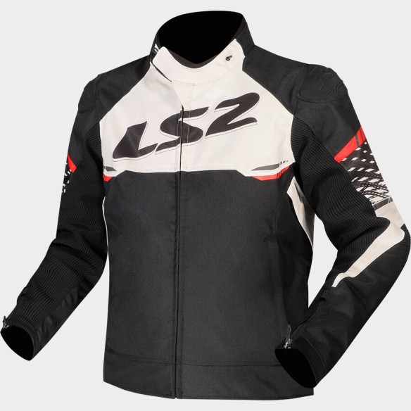 CAZADORA INVIERNO LS2 APEX NEGRO BLANCO ROJO