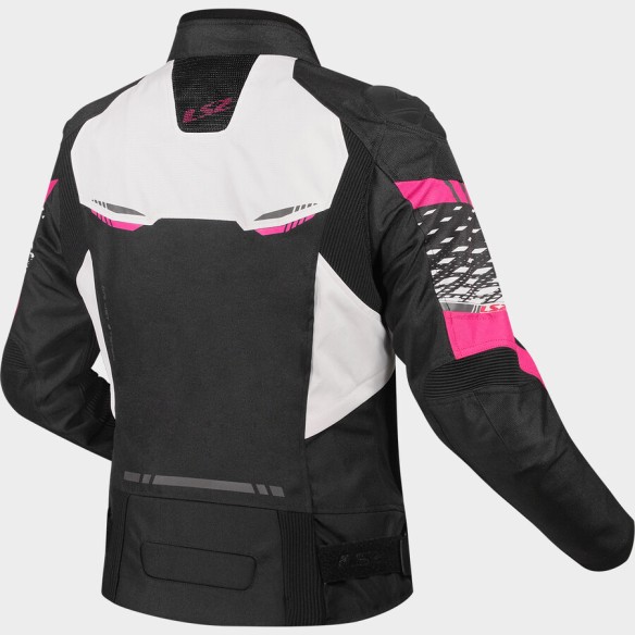 CAZADORA INVIERNO LS2 APEX NEGRO BLANCO ROSA