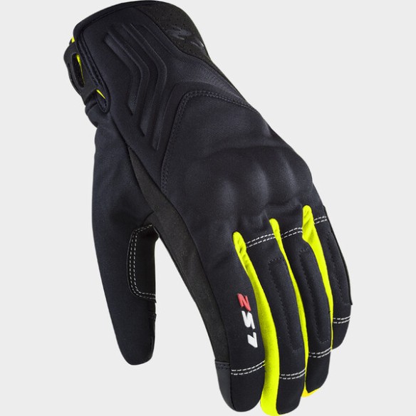 GUANTE INVIERNO LS2 JET II WP FLUOR NEGRO