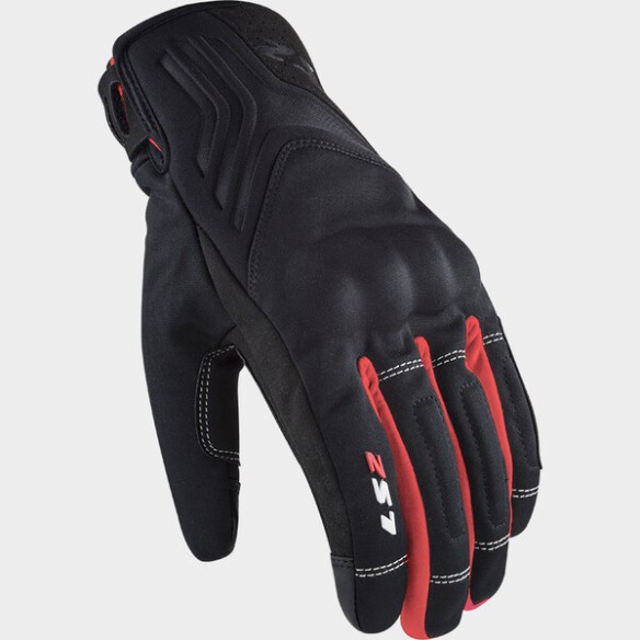 GUANTE INVIERNO LS2 JET II WP ROJO NEGRO