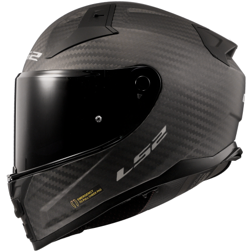 Casco Ls2 vector 2 carbon solid mate