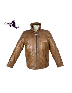 Cazadora de cuero GC123 marrón