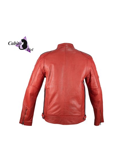 1Cazadora de piel Nemo rojo