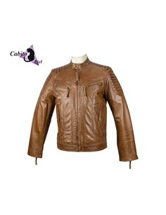 Cazadora de cuero  3053 marrón