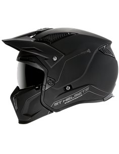 Casco jet MT Streetfighter SV convertible negro