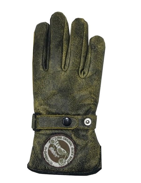 Guante de invierno Garibaldi de piel amarillo