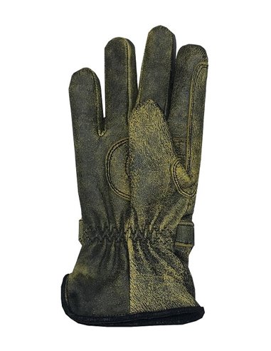 Guante de invierno Garibaldi de piel amarillo