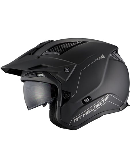 Casco jet MT Streetfighter SV convertible negro