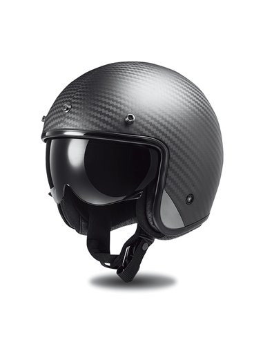 Casco jet LS2 Bob carbono