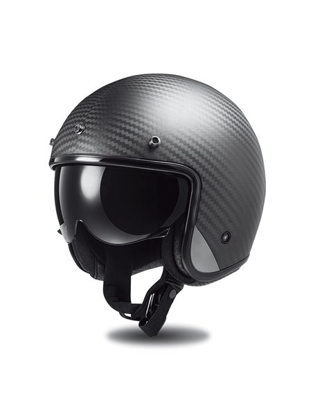 Casco jet LS2 Bob carbono