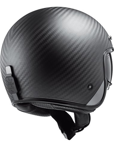 Casco jet LS2 Bob carbono