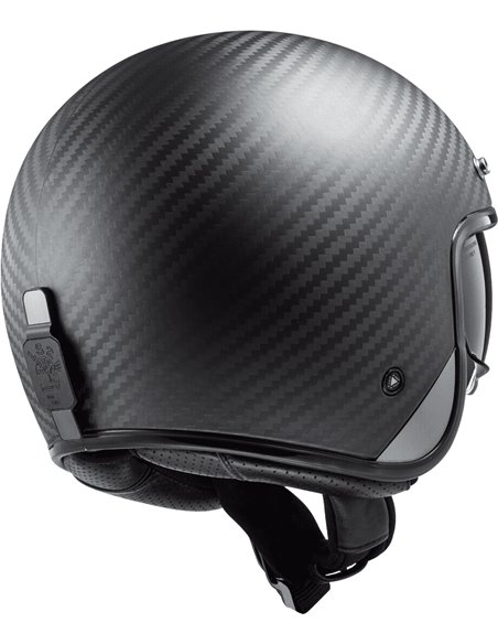Casco jet LS2 Bob carbono
