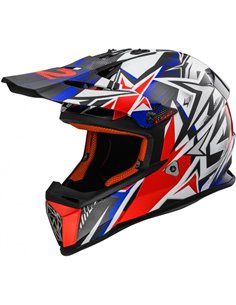 Casco motocross LS2 Fast strong azul