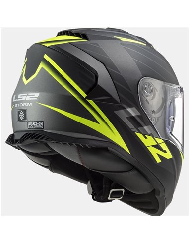 Casco LS2 Strom Never Matt Black and Yellow