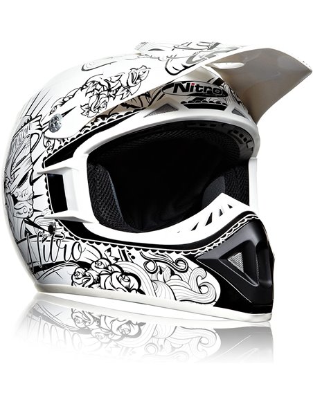 Casco Motocross MRD Nitro Calavera