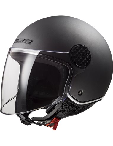 Casco jet LS2 Of558  Sphere lux mate titanio