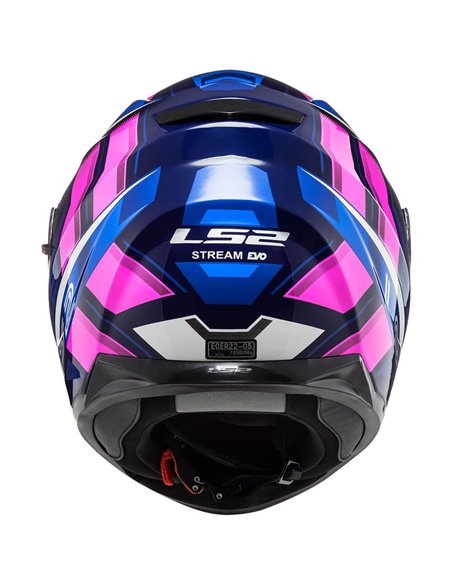 casco integral LS2 320 stream evo Loop rosa azul