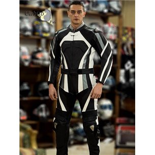 Mono de Moto  Piel OMC  2 piezas azul