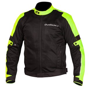 Cazadora de moto verano Quarter Mile Tracer negro/fluor