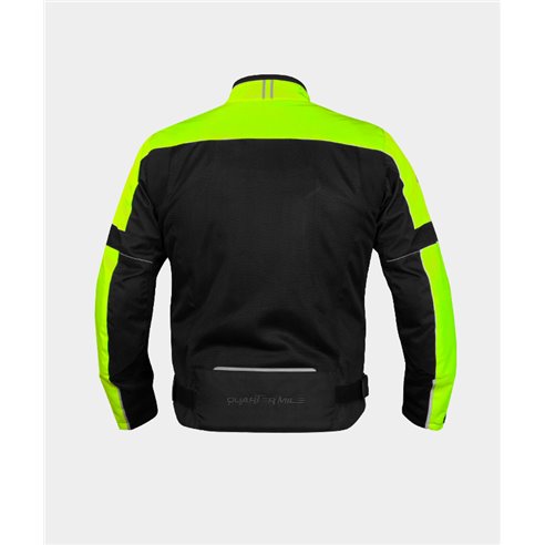 Cazadora de moto verano Quarter Mile Tracer negro/fluor