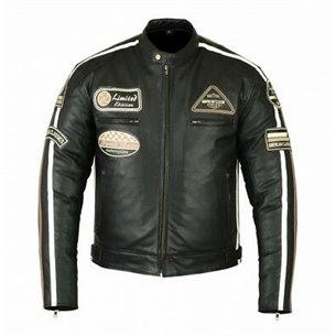 Cazadora de piel Nemo negro