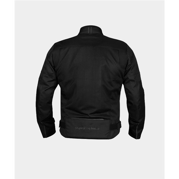 Cazadora de Moto Verano Quatermile tracer negro