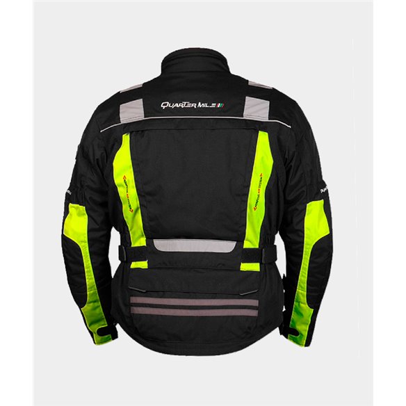 Chaqueta de Moto 4 estaciones Quatermile Trystar fluor