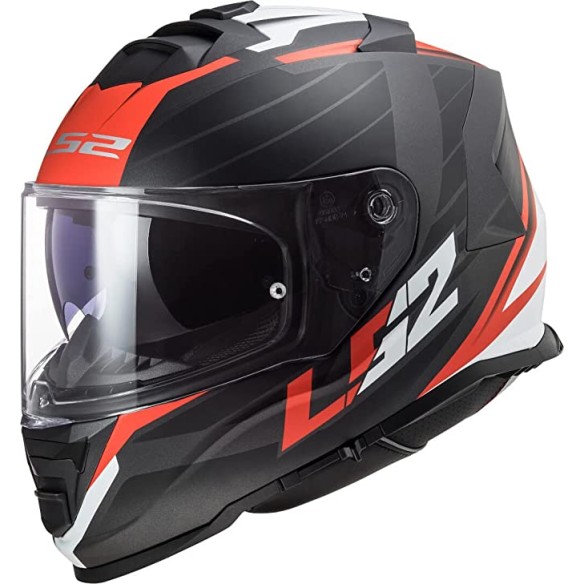 Casco LS2 ff800 Storm nerve matt Red Black